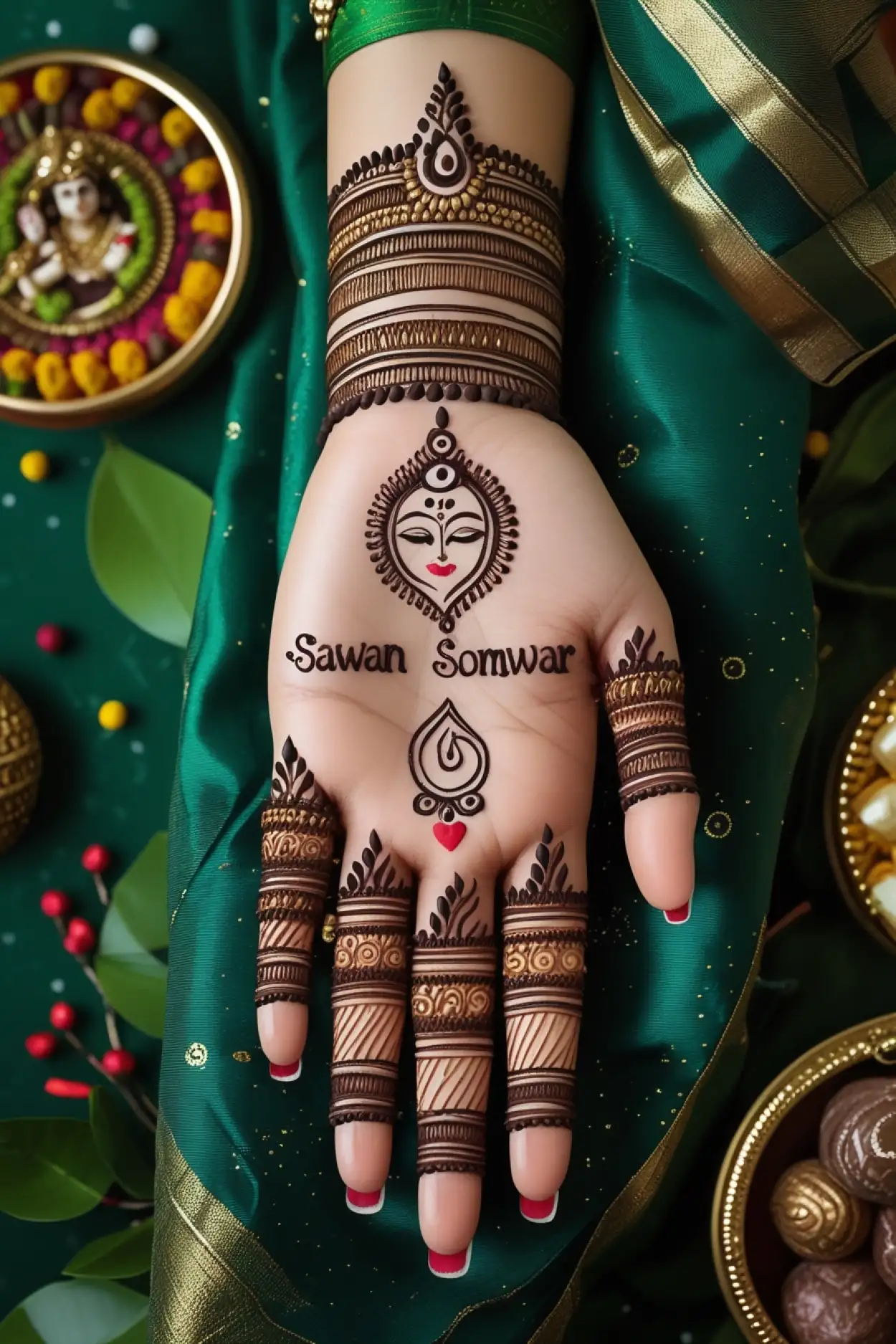 Mehndi Design For Sawan Pooja Look - Royalty Free Sawan Somwari Mehndi Design Image | Pngmagic Free Download Mehndi Design For Sawan Pooja Look - High Quality Sawan Somwari Mehndi Design Background