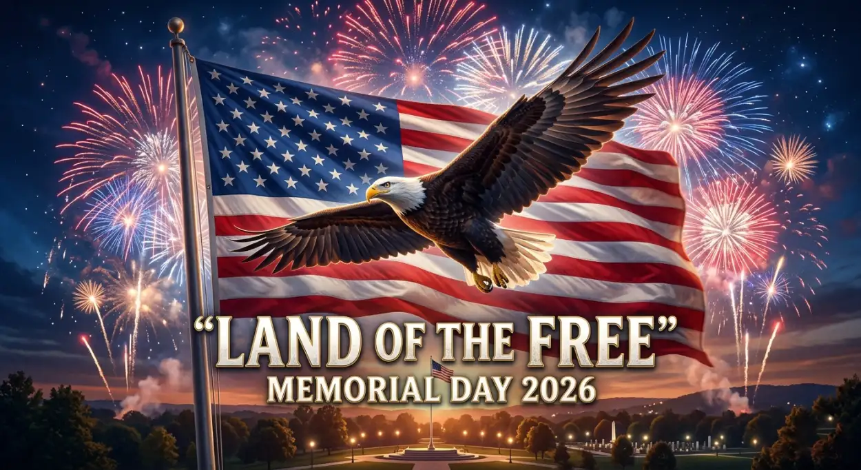 Free Download Memorial Day 2026 Banner - High Quality Memorial Day 2026 Image