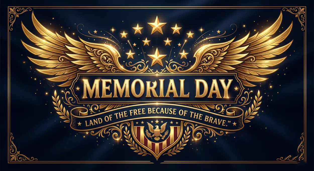Free Download Memorial Day 2026 Free Patriotic Png Images - High Quality Morial Day 2026 Transparent PNG