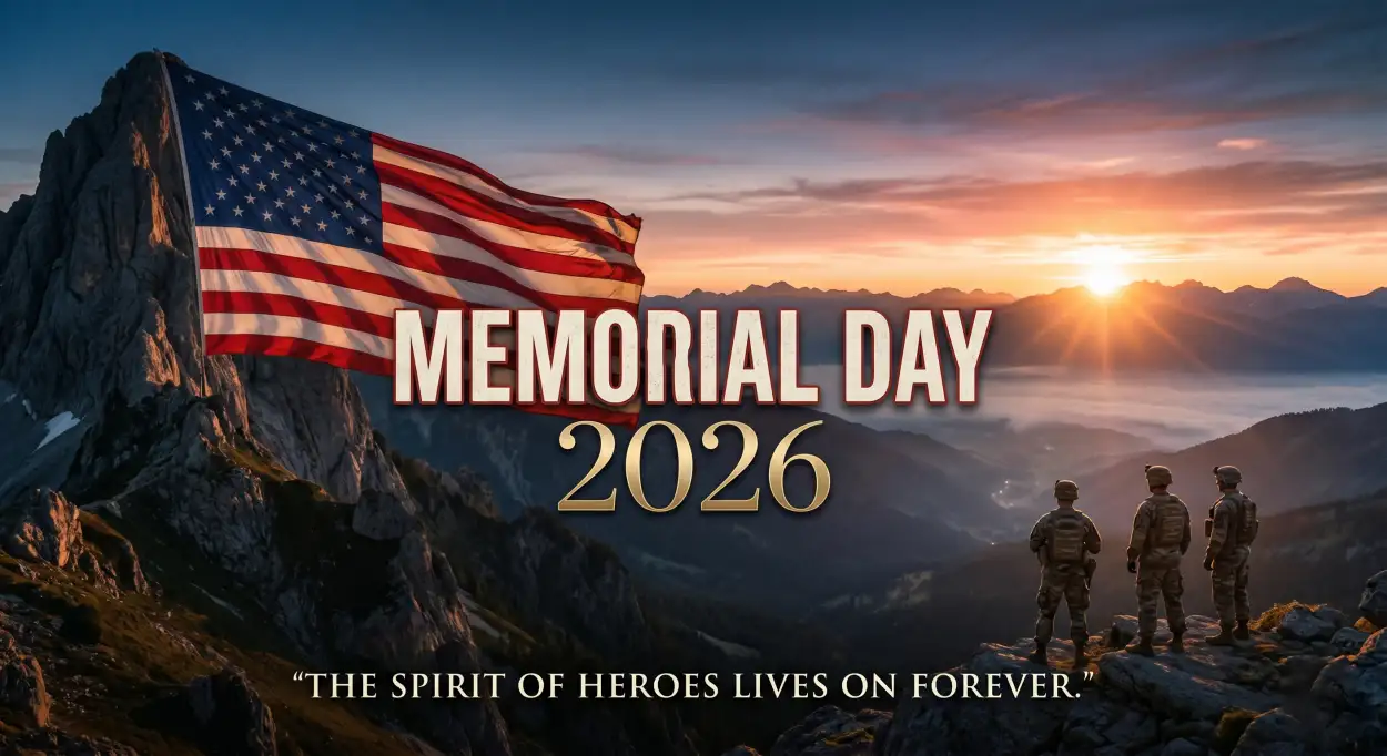 Free Download Memorial Day 2026 Freedom And Honor Graphics - High Quality Morial Day 2026 Image