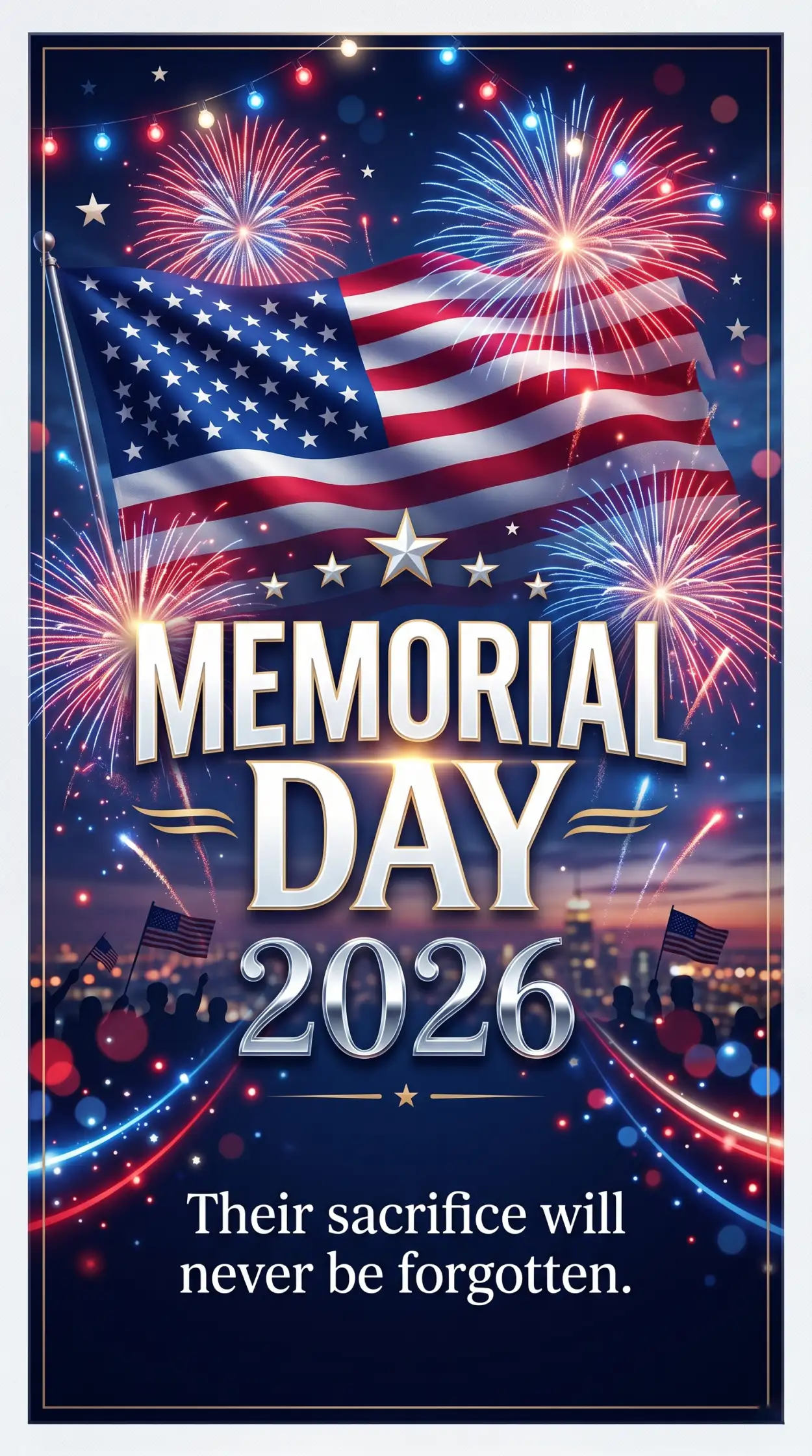 Free Download Memorial Day 2026 Hd Patriotic Poster Templates - High Quality Morial Day 2026 Image