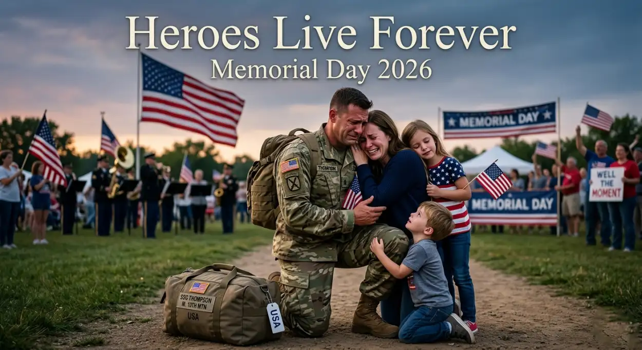 Free Download Memorial Day 2026 Hero Tribute Poster - High Quality Memorial Day 2026 Image