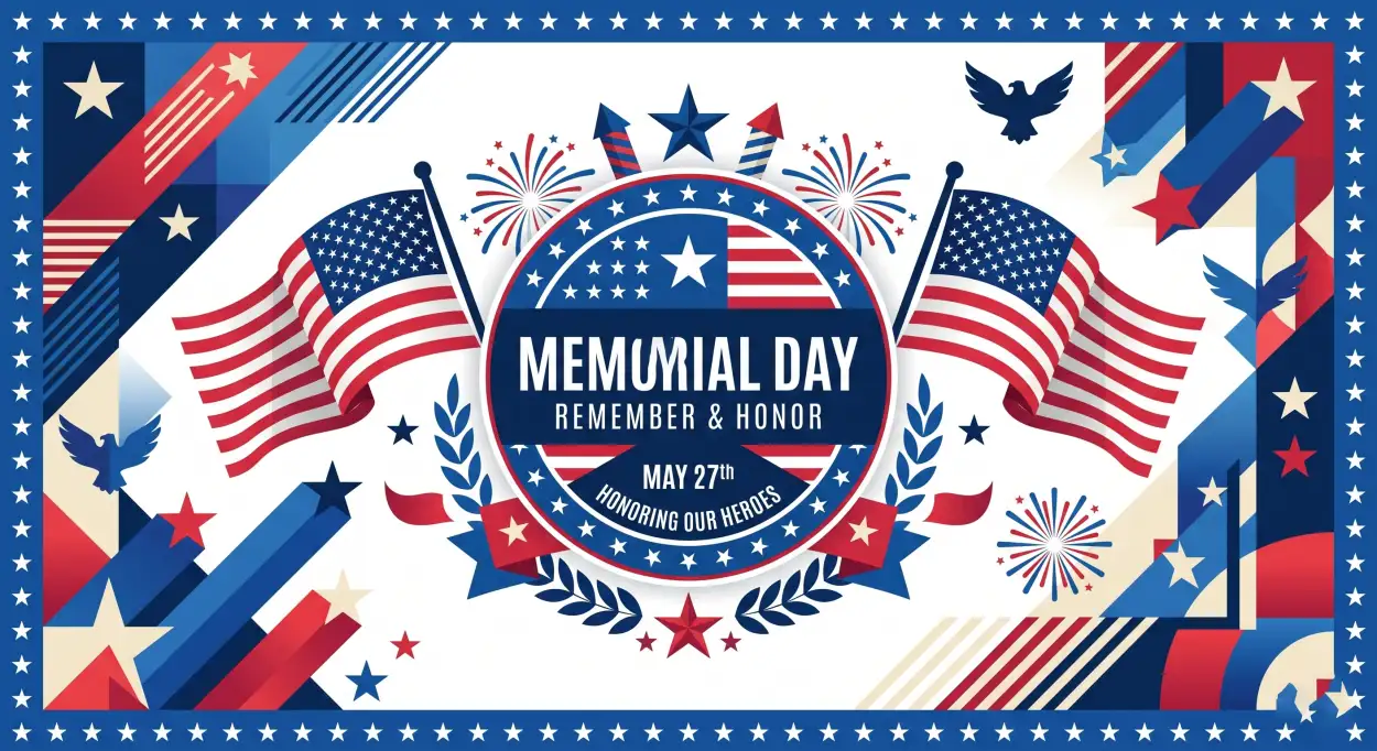 Free Download Memorial Day 2026 Luxury Social Media Templates - High Quality Morial Day 2026 Image