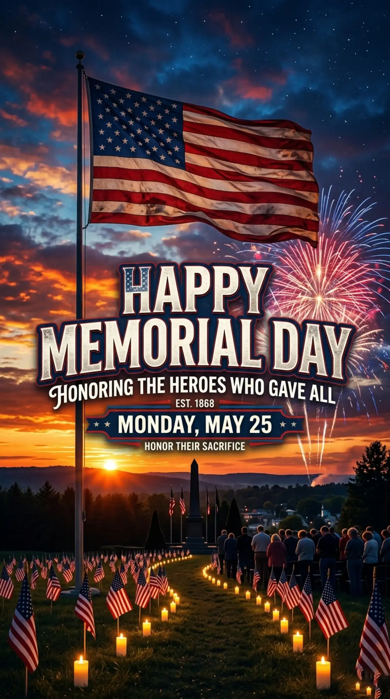Free Download Memorial Day 2026 Memorial Quote Poster - High Quality Memorial Day 2026 Image