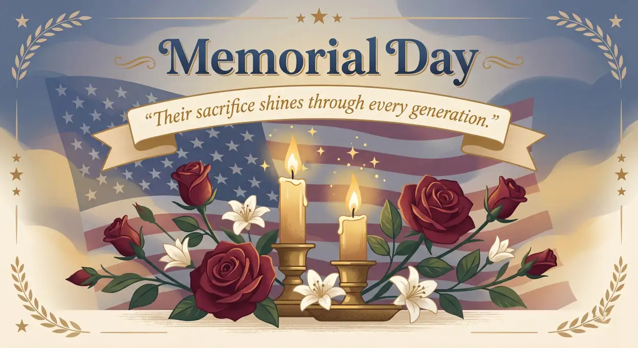 Free Download Memorial Day 2026 Memorial Tribute Vector Design - High Quality Morial Day 2026 Image