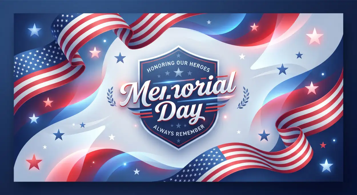 Free Download Memorial Day 2026 Patriotic Vector Backgrounds - High Quality Morial Day 2026 Background Image