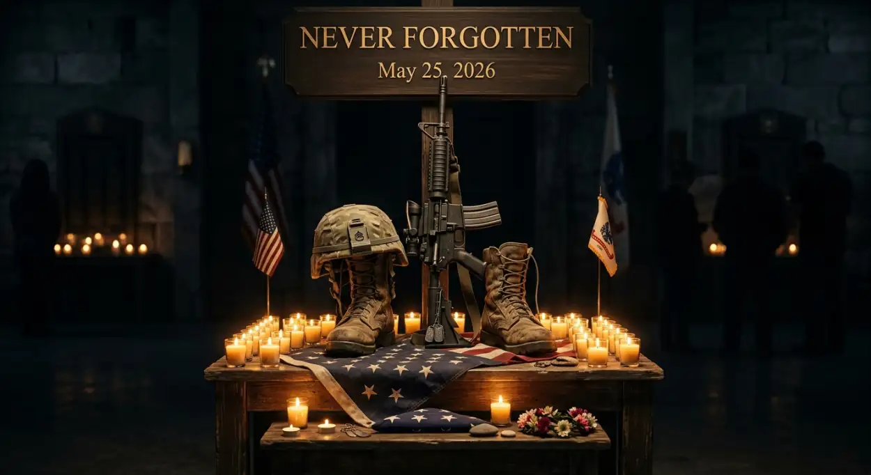 Free Download Memorial Day 2026 Poster - High Quality Memorial Day 2026 Image