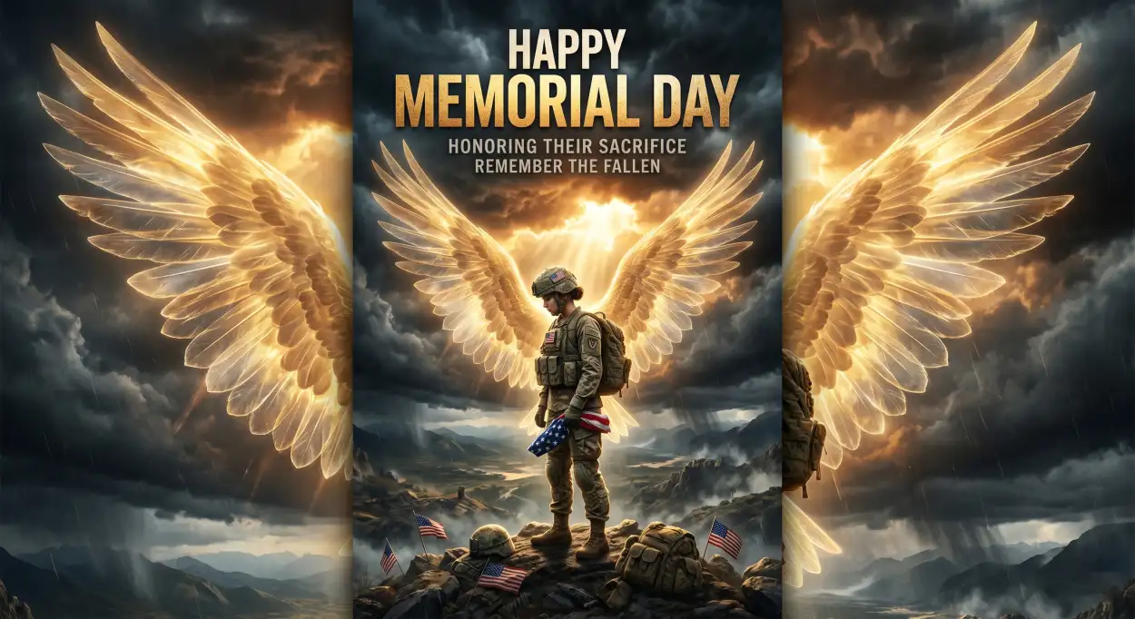 Free Download Memorial Day Greeting Card High Resolution Images 2026 - High Quality Memorial Day Greeting Card 2026 Image