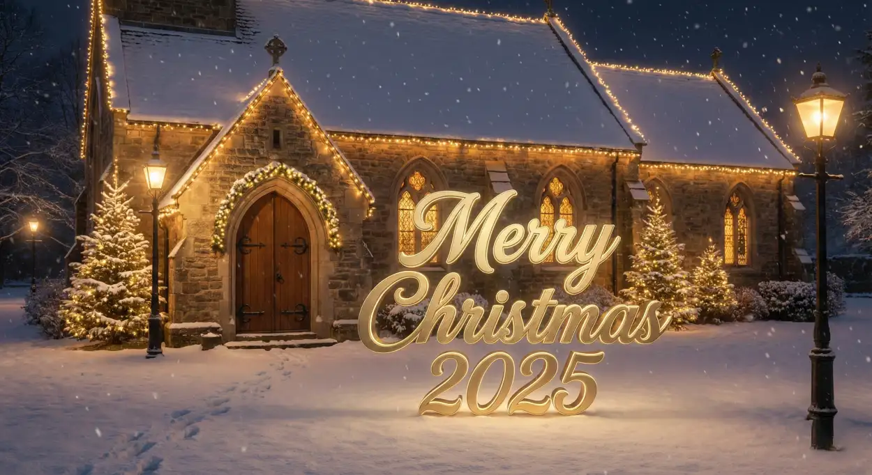 Free Download Merry Christmas 2025 Festival Poster Background - High Quality Merry Christmas 2025 Background