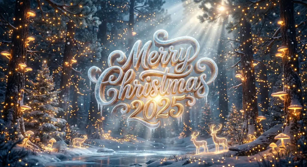 Free Download Merry Christmas 2025 Hd Text Images - High Quality Merry Christmas 2025 Background