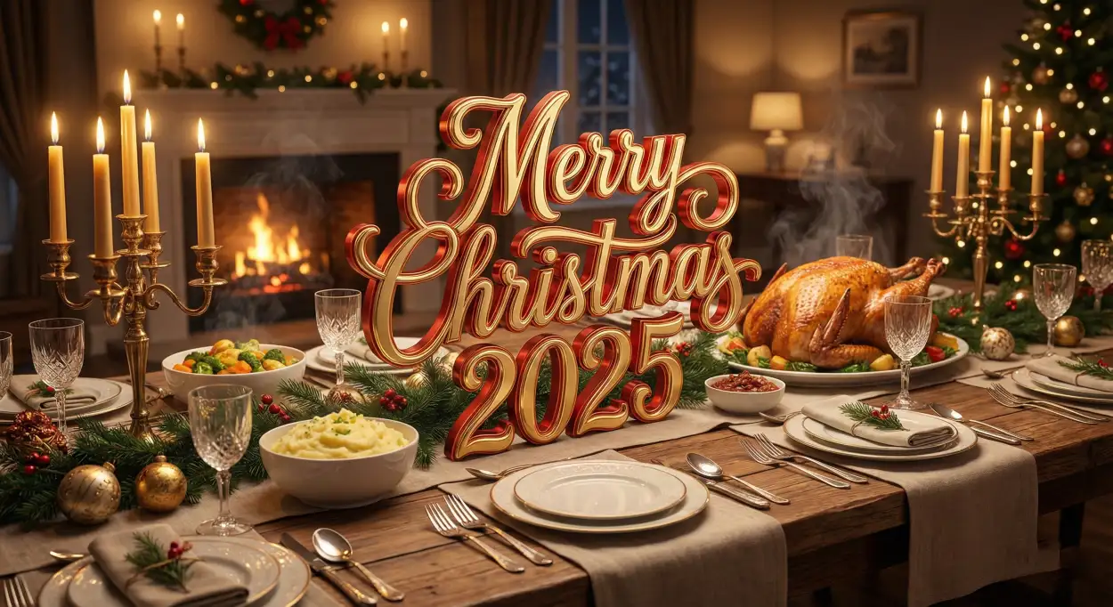 Free Download Merry Christmas 2025 Vertical Background - High Quality Merry Christmas 2025 Background Image