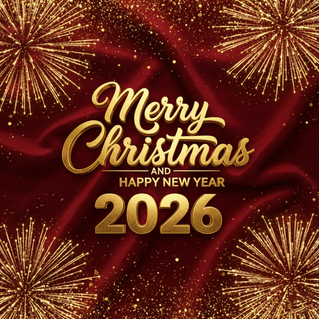 Free Download Merry Christmas And Happy New Year 2026 Facebook Post - High Quality Merry Christmas And Happy New Year 2026 Background