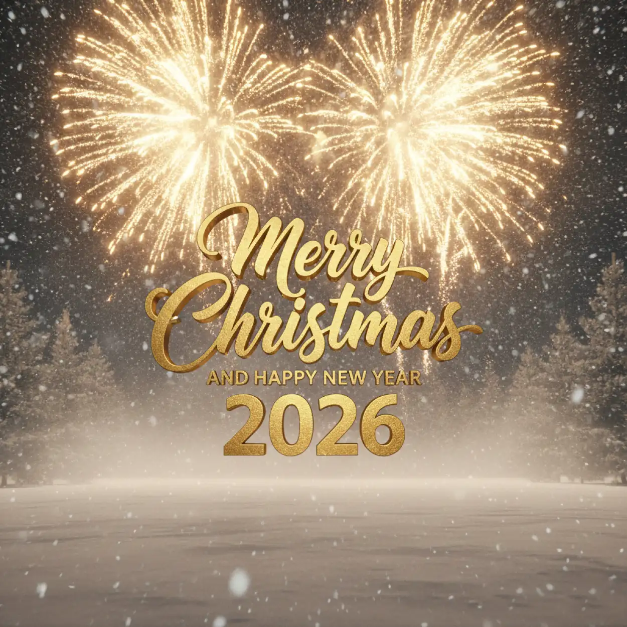 Free Download Merry Christmas And Happy New Year 2026 Festive Background - High Quality Merry Christmas And Happy New Year 2026 Background