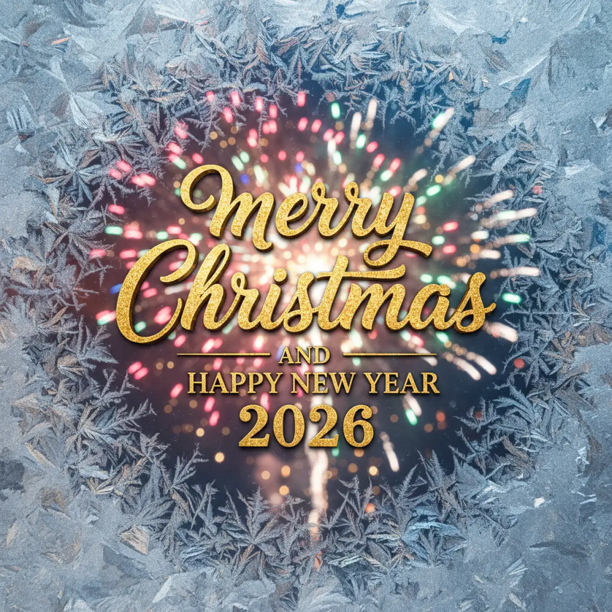 Free Download Merry Christmas And Happy New Year 2026 Fireworks Background - High Quality Merry Christmas And Happy New Year 2026 Background