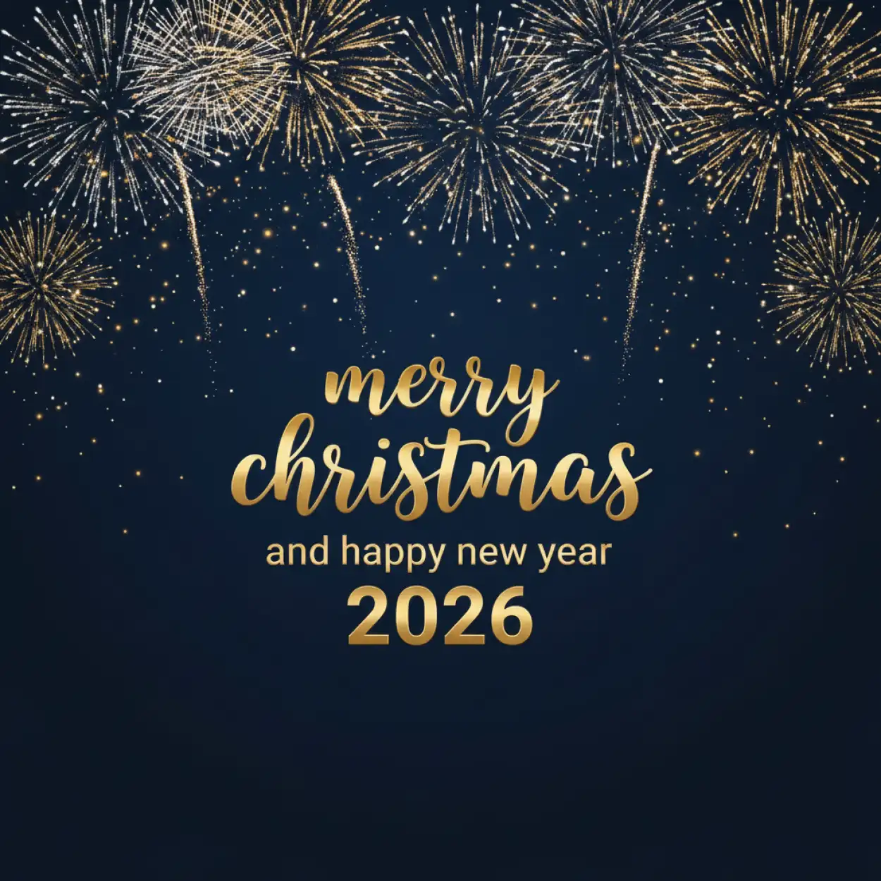 Free Download Merry Christmas And Happy New Year 2026 Night Background - High Quality Merry Christmas And Happy New Year 2026 Background