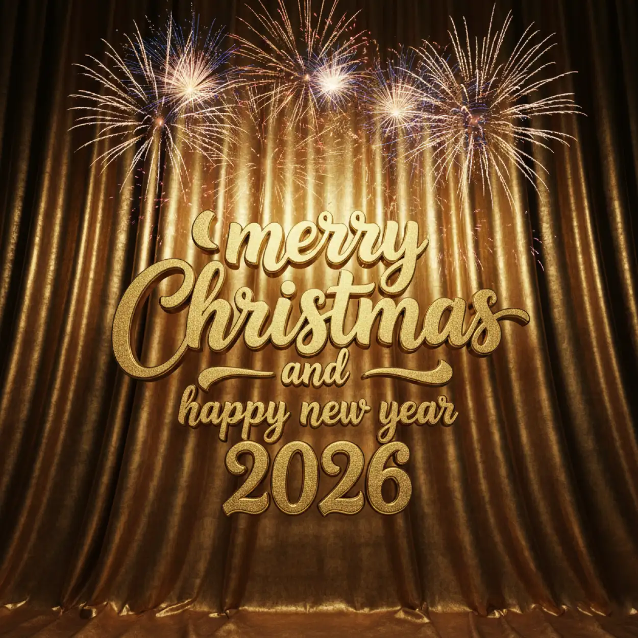 Free Download Merry Christmas And Happy New Year 2026 Party Background - High Quality Merry Christmas And Happy New Year 2026 Background