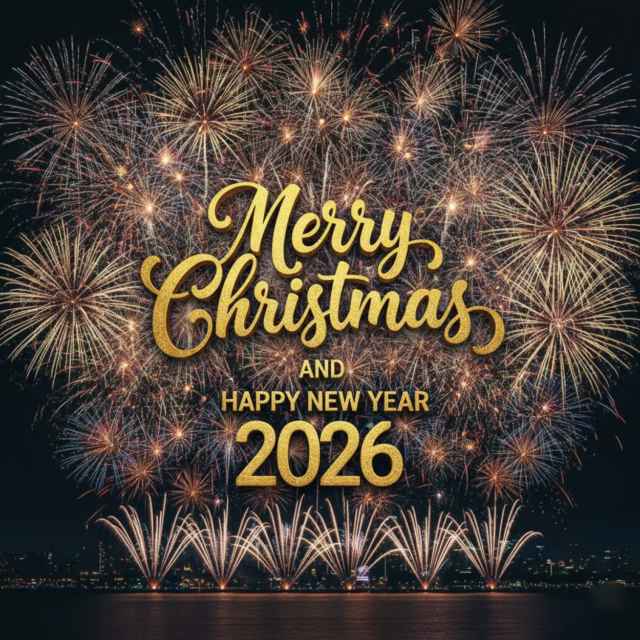 Free Download Merry Christmas And Happy New Year 2026 Poster - High Quality Merry Christmas And Happy New Year 2026 Background