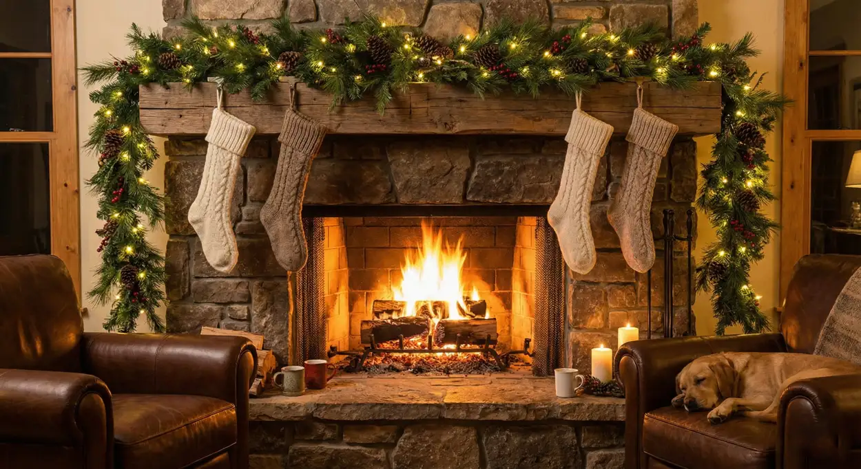 Merry Christmas Background With Magical Winter Forest - Royalty Free Merry Christmas Background Image | Pngmagic Free Download Merry Christmas Background With Magical Winter Forest - High Quality Merry Christmas Background Background