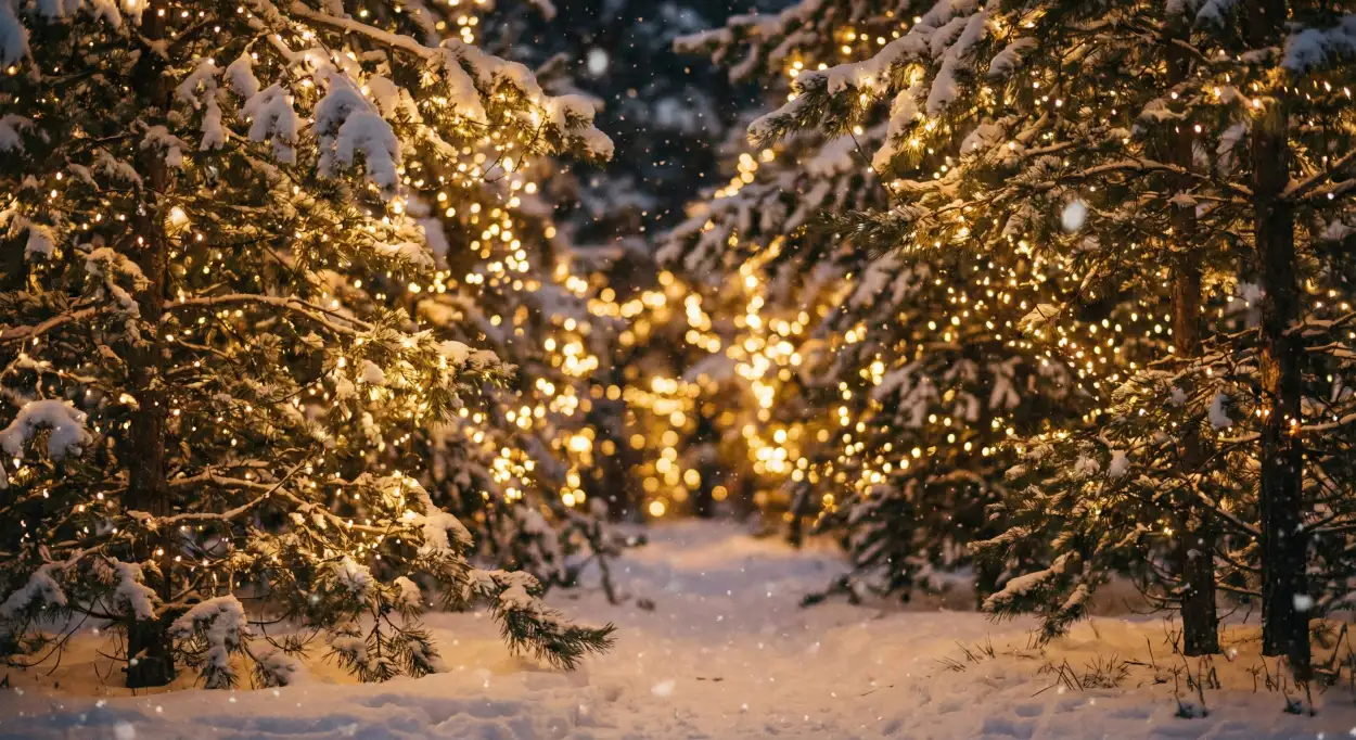 Free Download Merry Christmas Background With Snow Covered Village - High Quality Merry Christmas Background Background Image