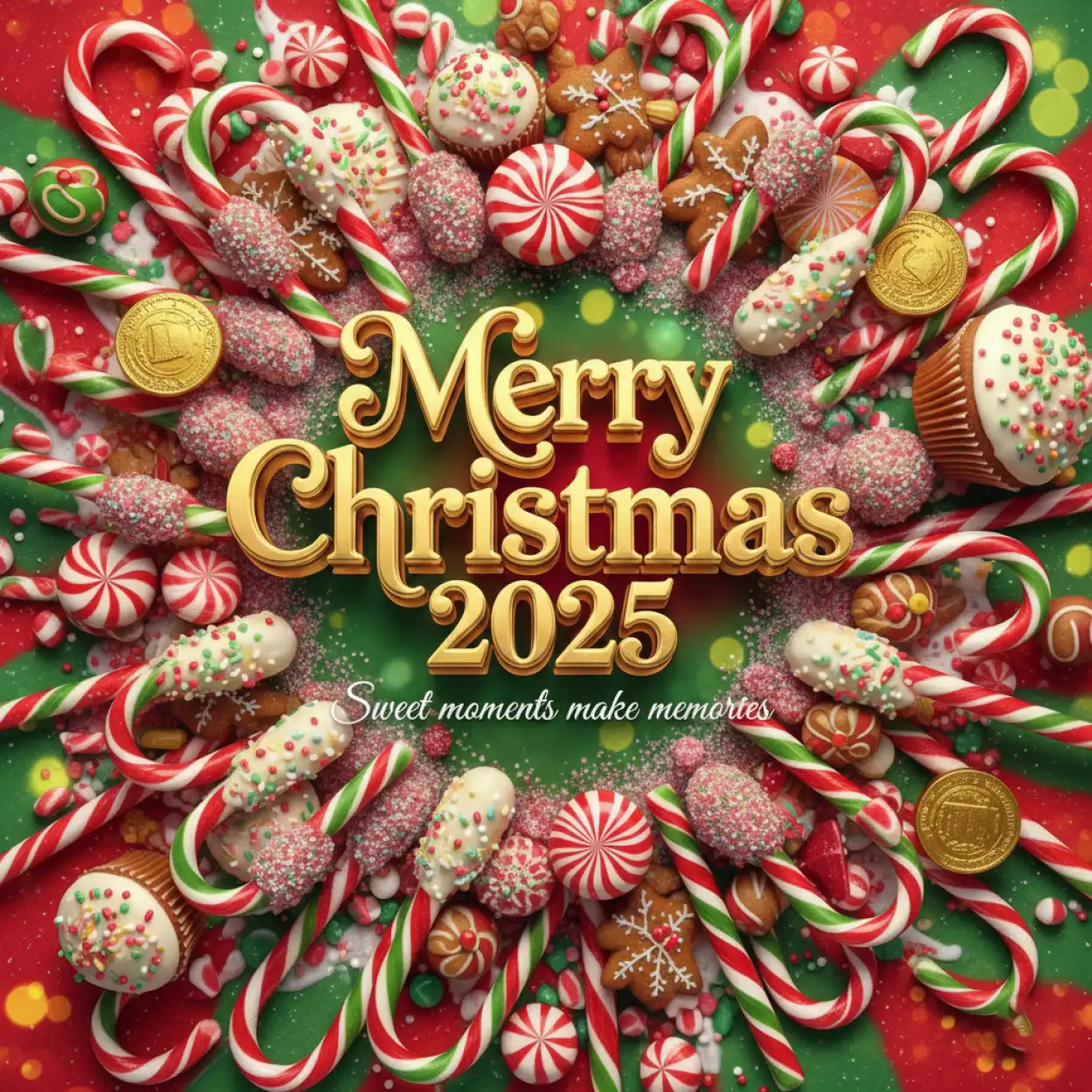 Free Download Merry Christmas Greetings 2025 Typography Design - High Quality Merry Christmas Greetings 2025 Background