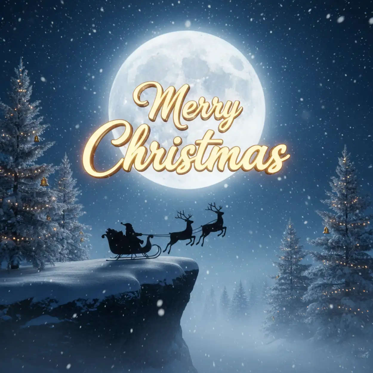 Free Download Merry Christmas Modern Flat Illustration Set - High Quality Merry Christmas Background