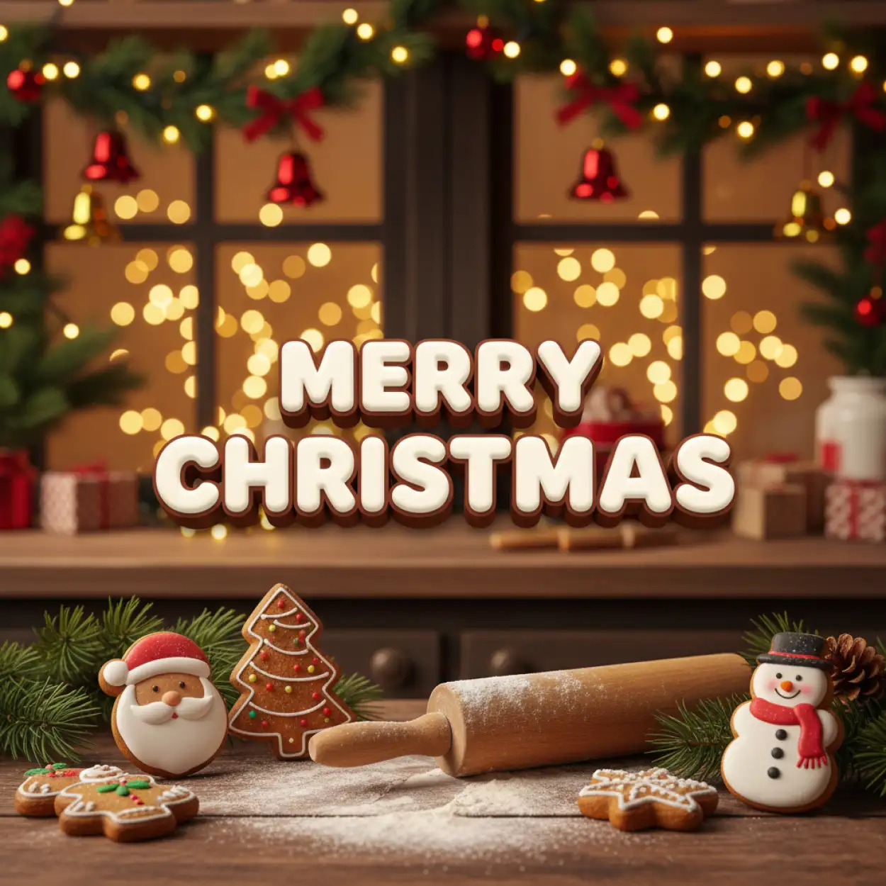Free Download Merry Christmas Village Snow Scene Artwork - High Quality Merry Christmas Image