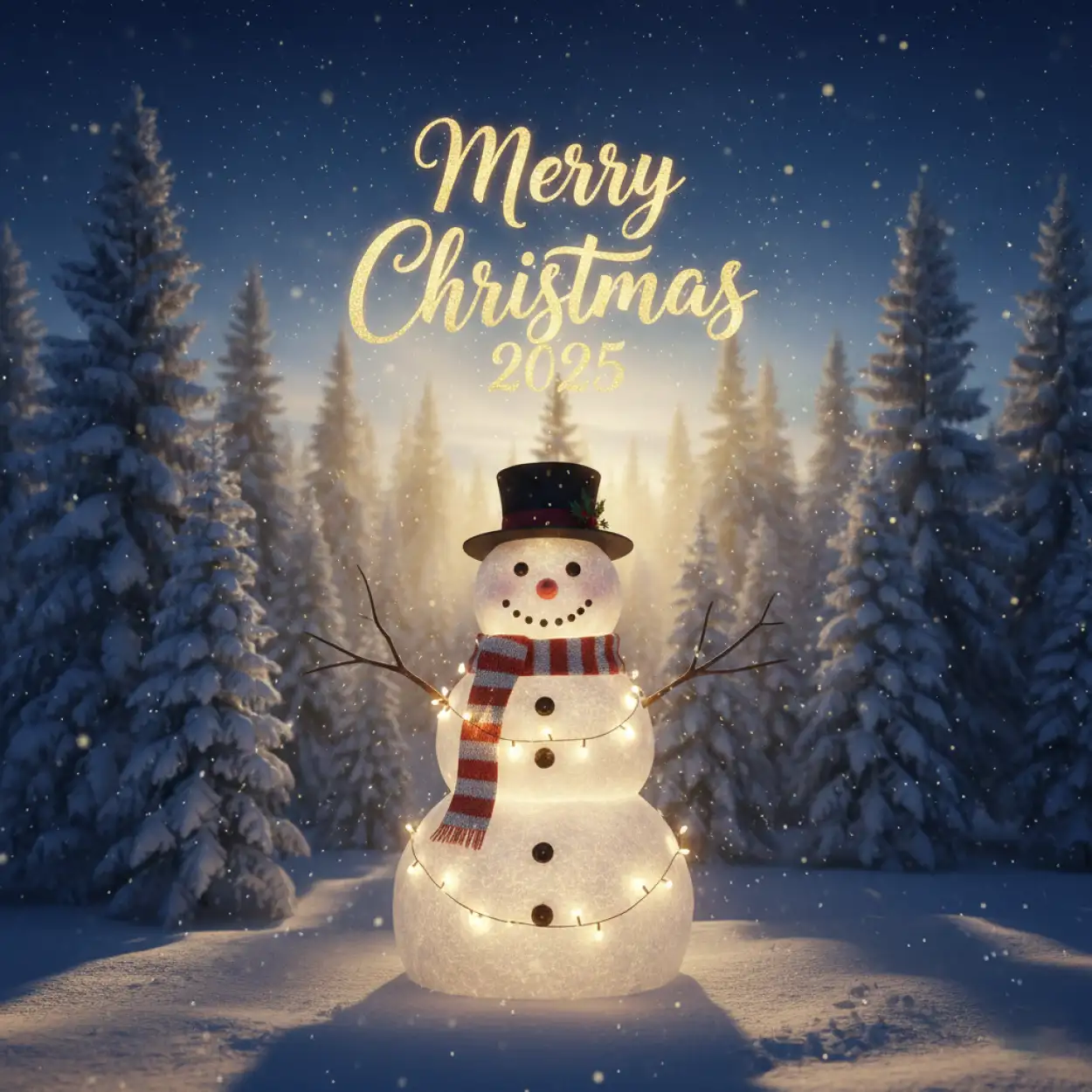 Free Download Merry Christmas Wishes Winter Night 2025 - High Quality Merry Christmas Wishes 2025 Background