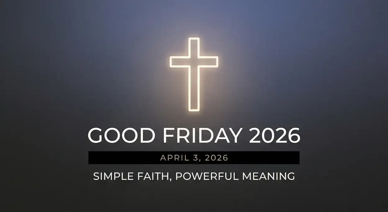 Free Download Minimalist Good Friday Png Design - High Quality Good Friday 2026 Transparent PNG