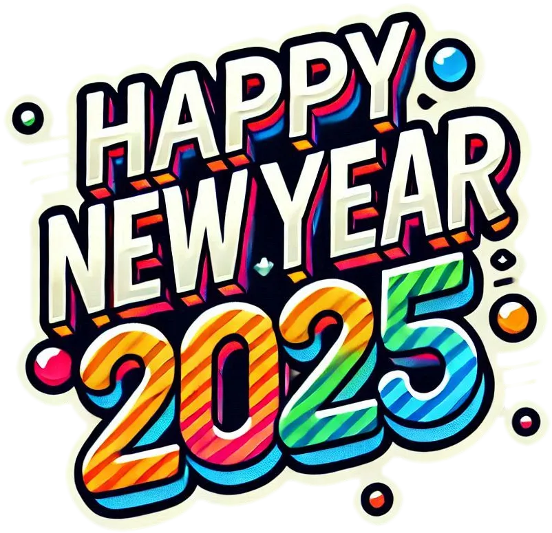 Minimalist Happy New Year 2025 Text Png Designs - Royalty Free Happy New Year Text PNG Image | Pngmagic Free Download Minimalist Happy New Year 2025 Text Png Designs - High Quality Happy New Year Text PNG PNG Image