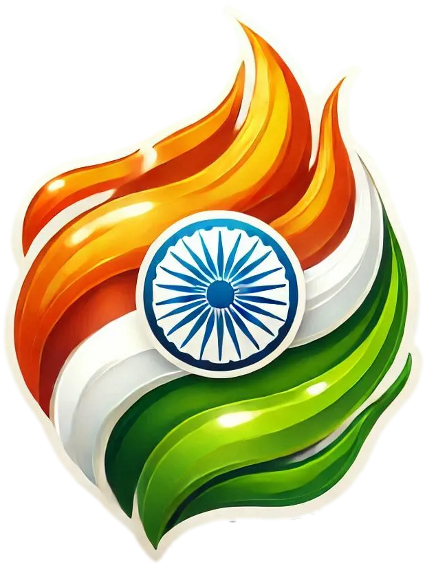 Free Download Minimalist Indian Flag Png - High Quality Indian Flag PNG PNG Image