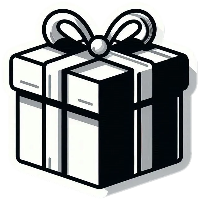 Minimalistic Christmas Gift Box With Monochrome Aesthetics - Royalty Free Gift Box Image | Pngmagic Free Download Minimalistic Christmas Gift Box With Monochrome Aesthetics - High Quality Gift Box PNG Image