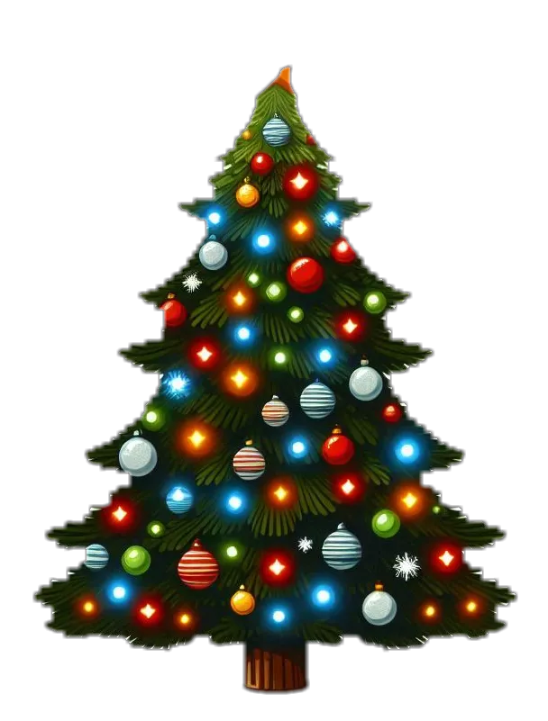 Modern Christmas Tree Png Clipart - Royalty Free Christmas Tree Image | Pngmagic Free Download Modern Christmas Tree Png Clipart - High Quality Christmas Tree PNG Image