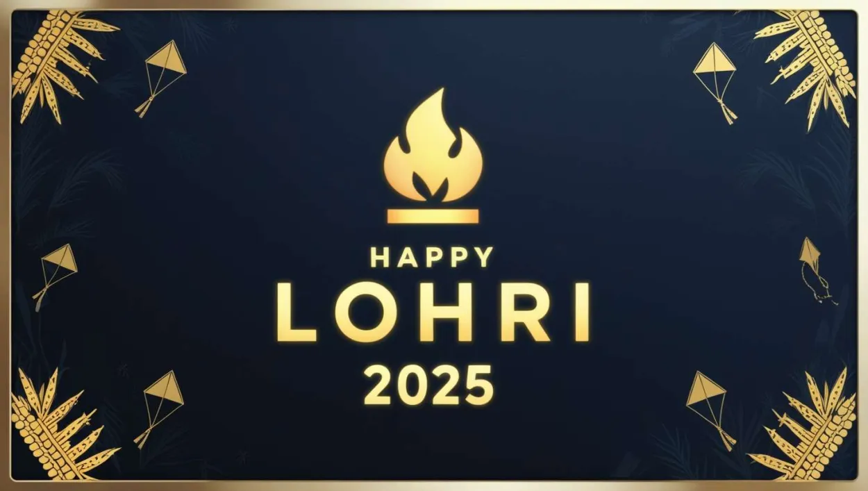 Free Download Modern Happy Lohri Greetings 2025 Templates - High Quality Happy Lohri Greetings 2025 Background
