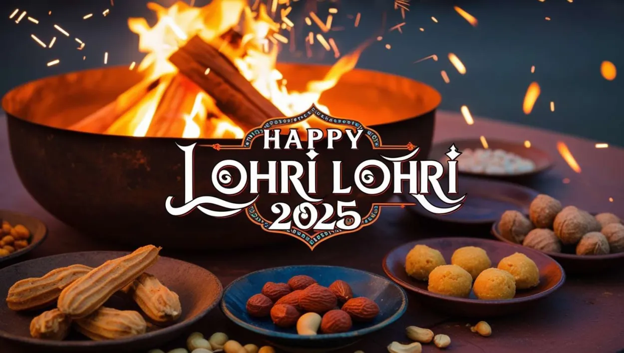 Modern Happy Lohri Greetings With Stylish Fonts - Royalty Free Happy Lohri Greetings 2025 Image | Pngmagic Free Download Modern Happy Lohri Greetings With Stylish Fonts - High Quality Happy Lohri Greetings 2025 Background
