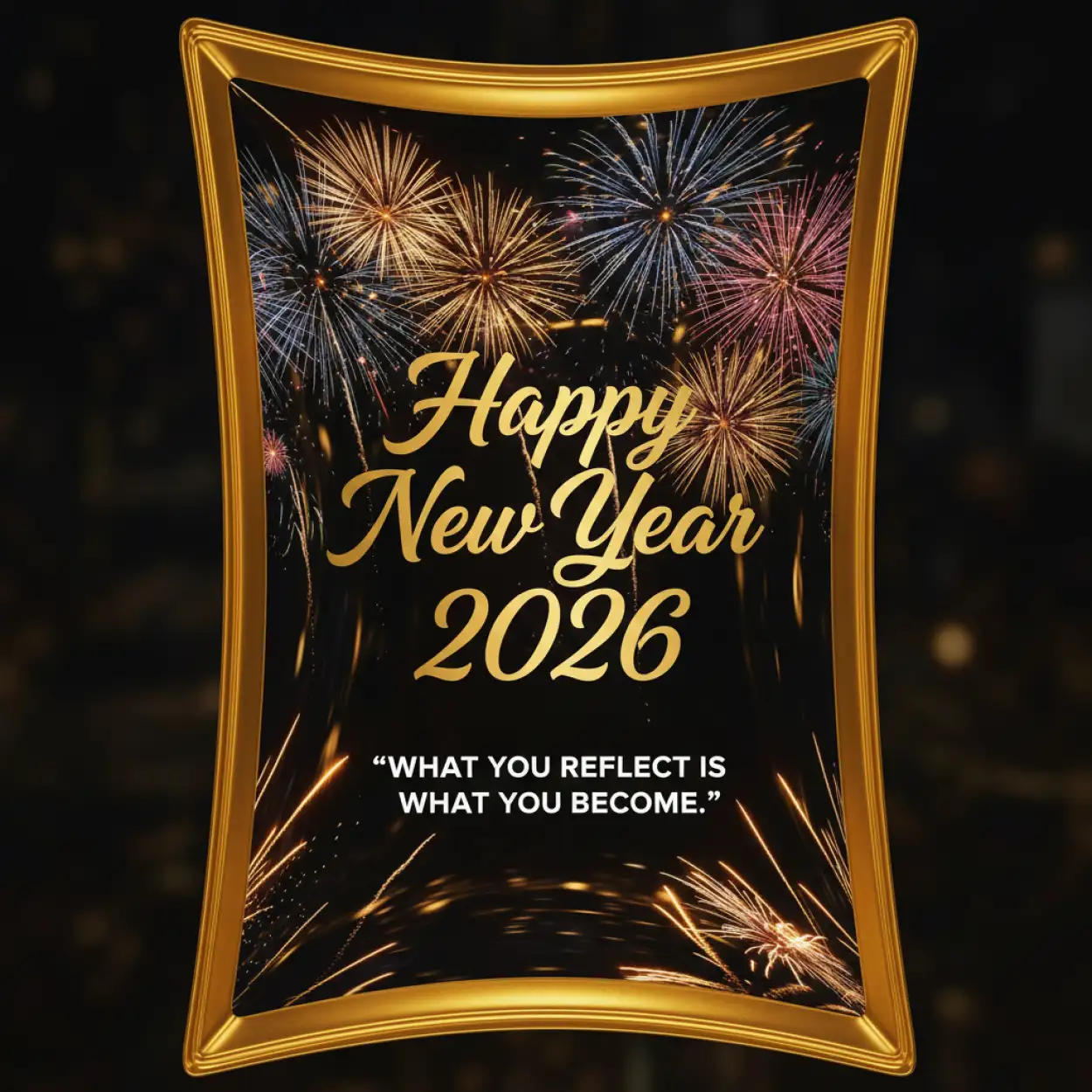 Free Download Modern Happy New Year 2026 Wishes With Quote - High Quality Happy New Year 2026 Wishes With Quote Background