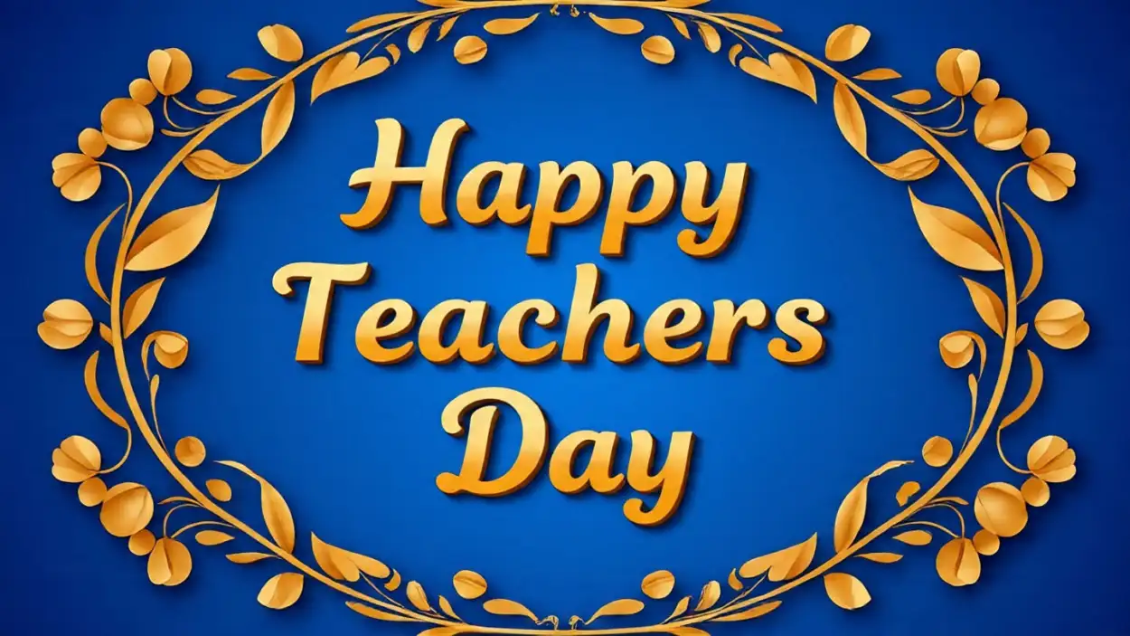 Free Download Modern Happy Teachers Day Flyer Template For School Events - High Quality Happy Teachers Day Background