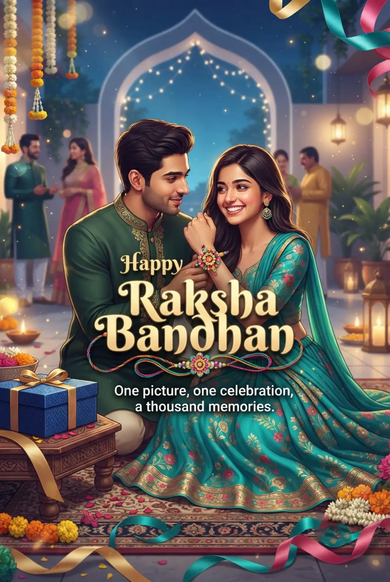 Free Download Modern Raksha Bandhan Wishes 2026 - High Quality Happy Raksha Bandhan Wishes 2026 Image