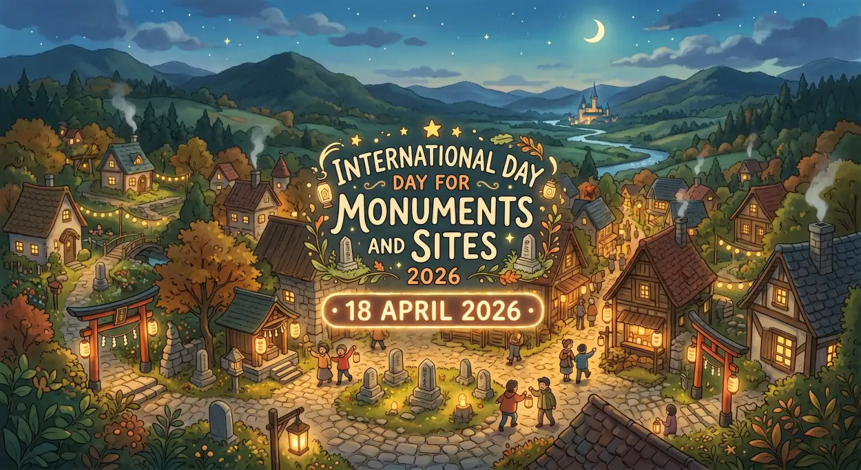 Free Download Monuments Day Banner Png Hd - High Quality International Day For Monuments And Sites 2026 Transparent PNG