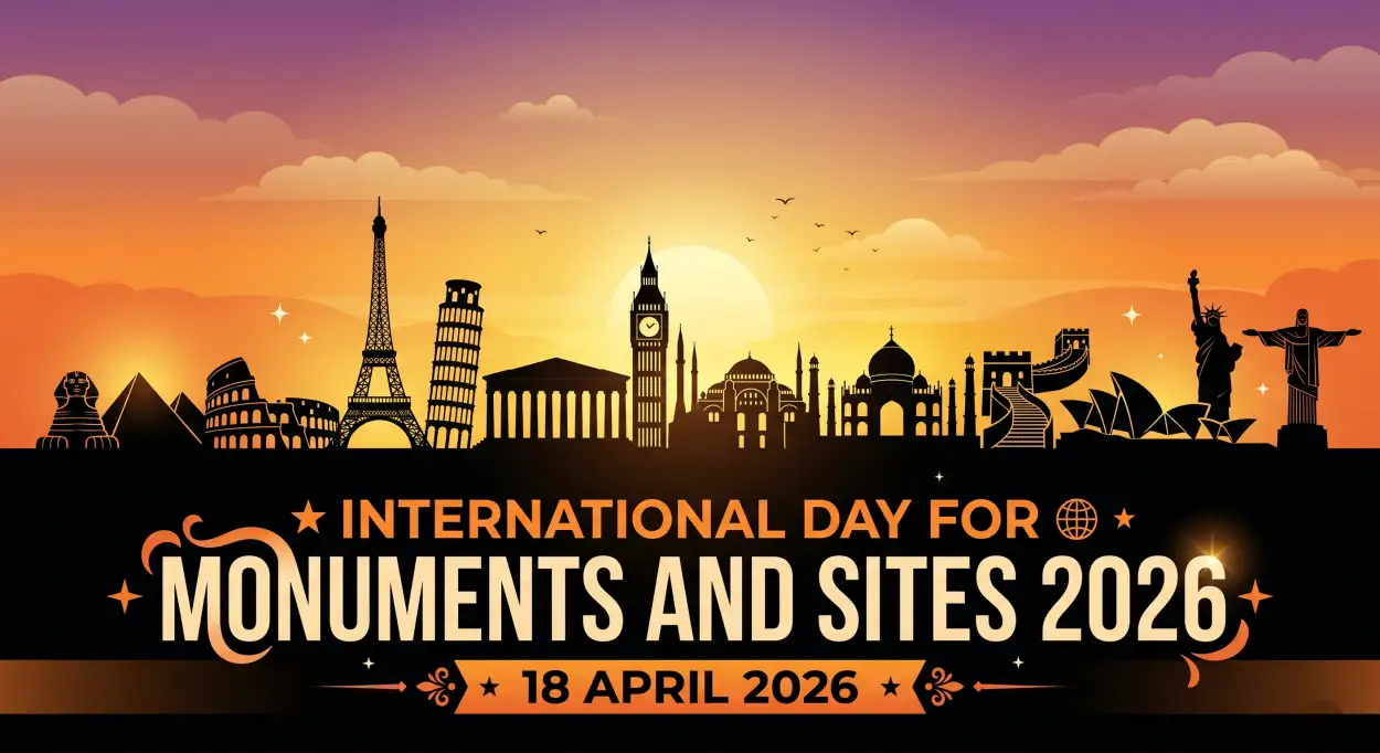 Free Download Monuments Day Graphic Design Templates Free - High Quality International Day For Monuments And Sites 2026 Image