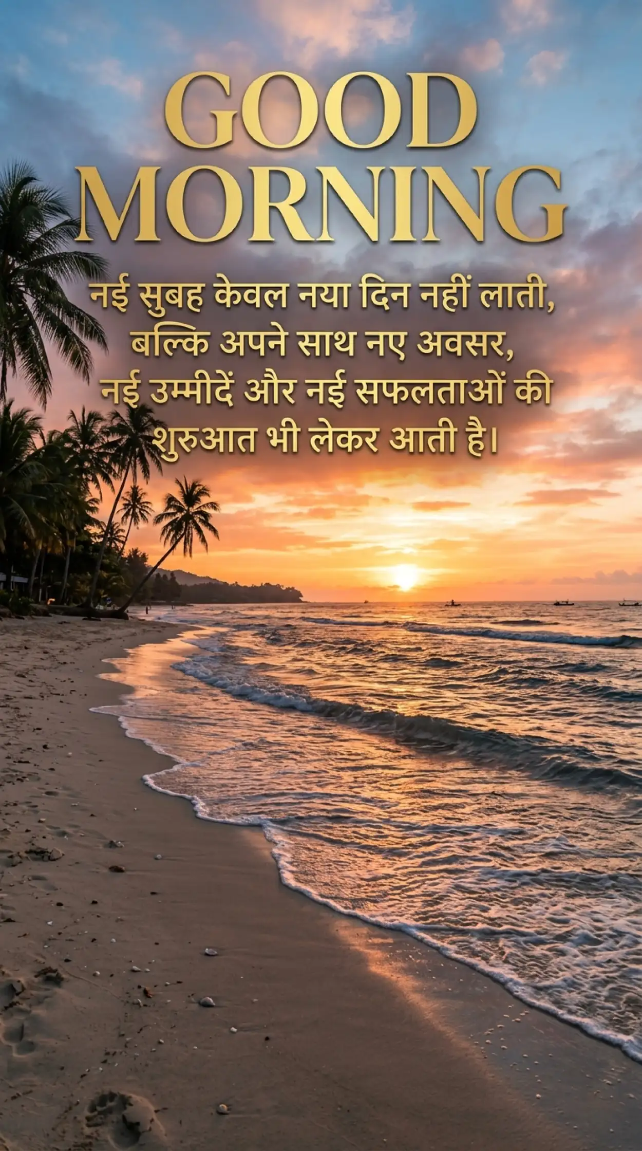 Free Download Morning Inspiration Quotes Hindi - High Quality Good Morning Motivational Quotes Hindi Image