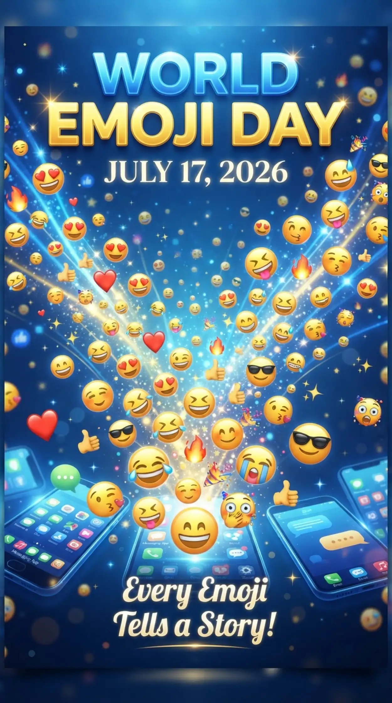 Free Download Most Popular Emojis In 2026 - High Quality World Emoji Day 2026 Image