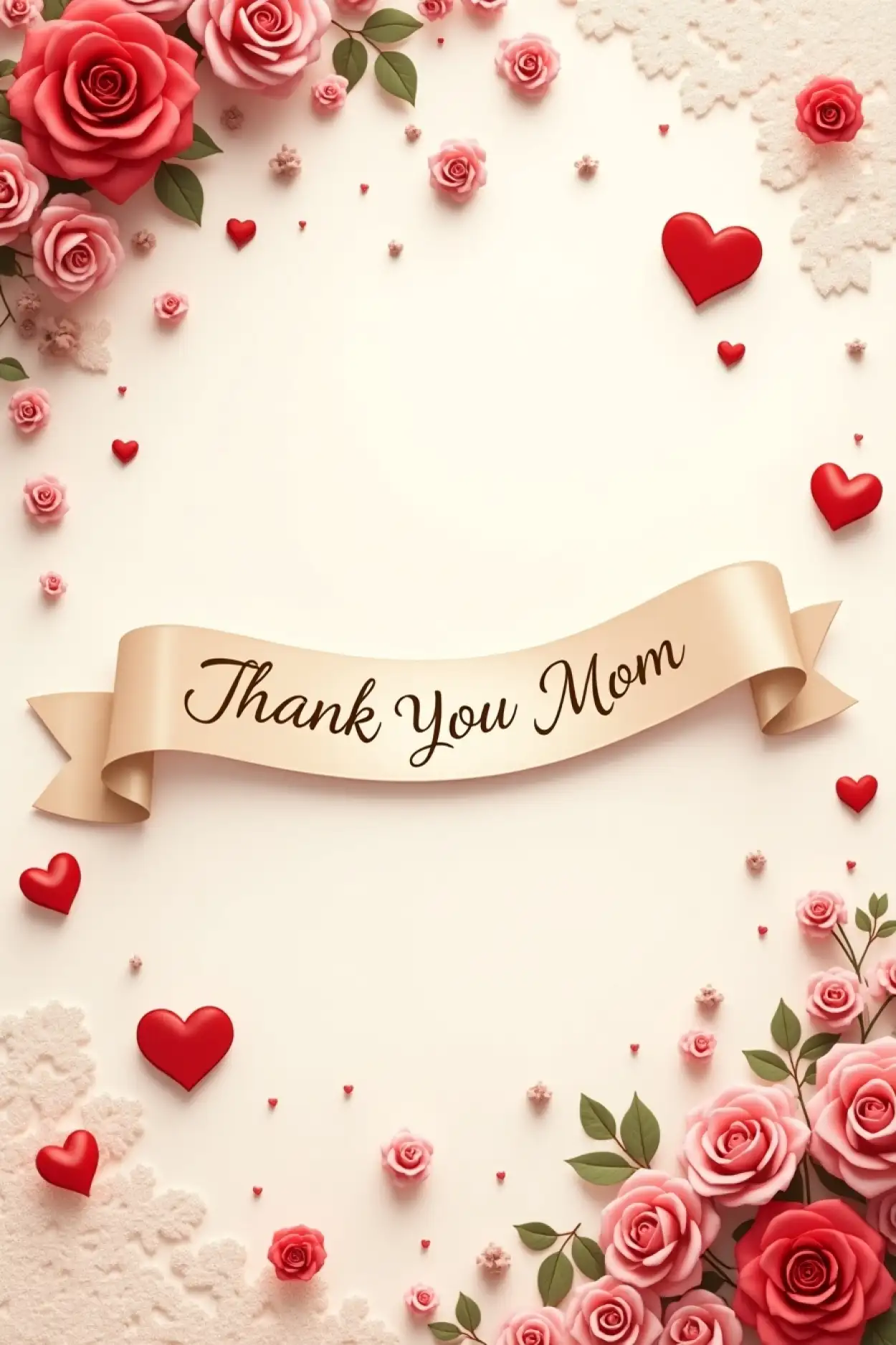 Free Download Mothers Day Background With Love Symbols - High Quality Others Day Background Background