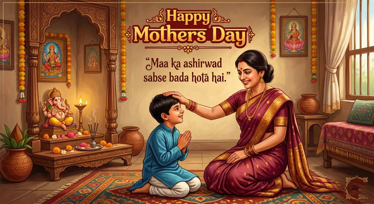 Free Download Mothers Day Shayari For Maa - High Quality Mothers Day Quotes Image