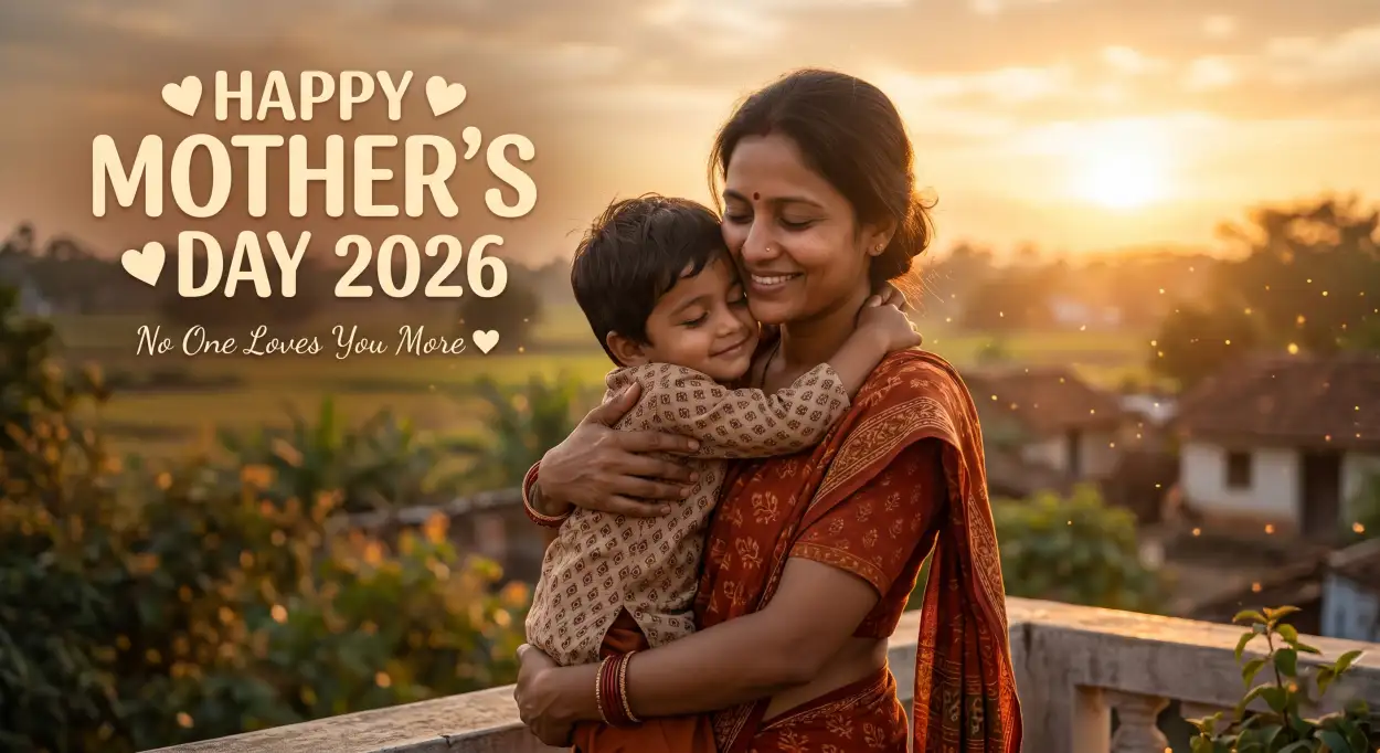 Free Download Mothers Day Wishes In Hindi 2026 - High Quality Happy Mothers Day 2026 Image
