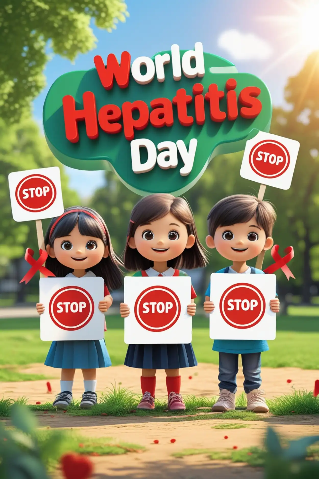 Free Download Motivational Image For Hepatitis Awareness - High Quality World Hepatitis Day Background