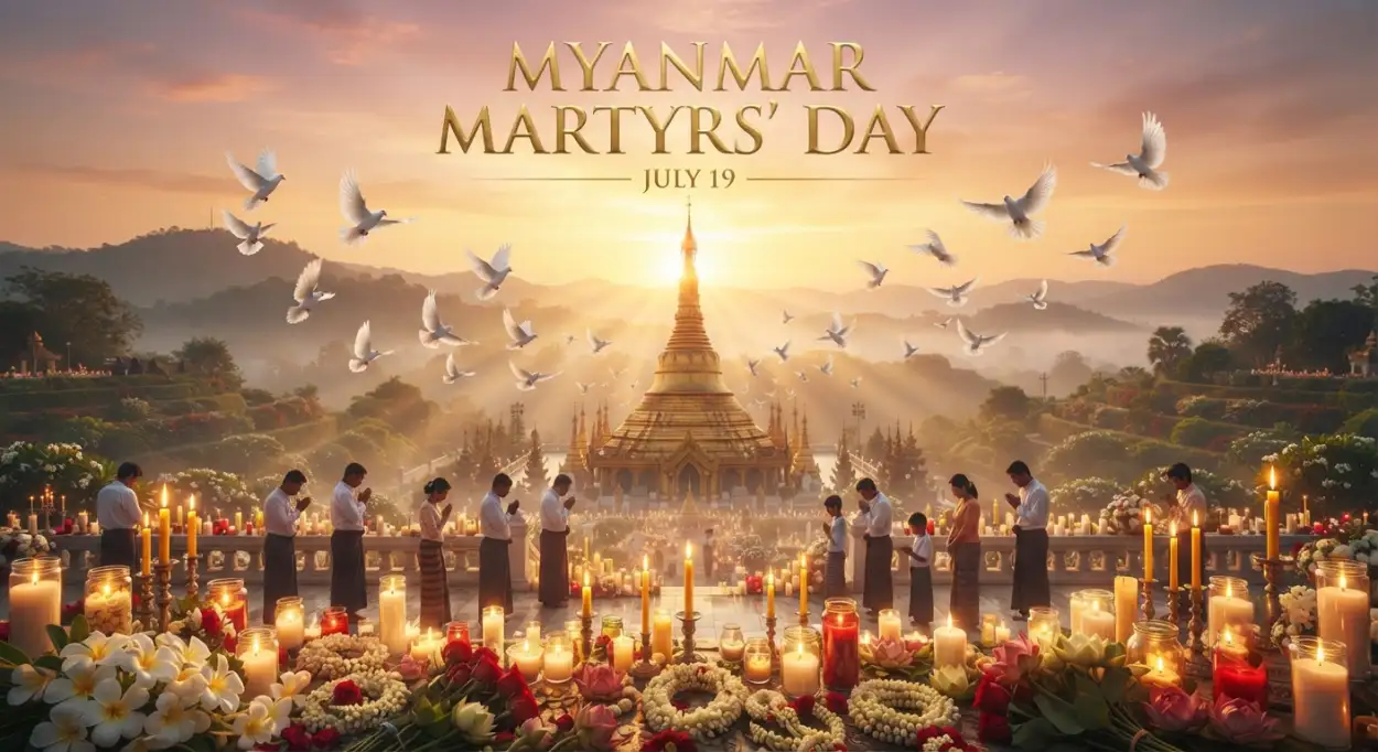 Free Download Myanmar Martyrs Day High Resolution Image - High Quality Myanmar Martyrs Day 2026 Image