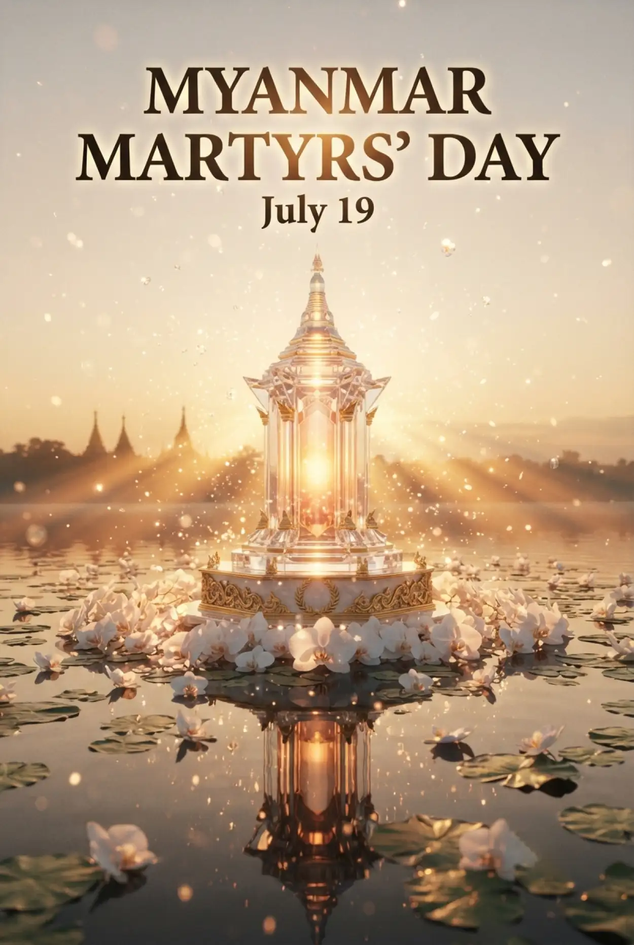 Free Download Myanmar Martyrs Day Premium Background - High Quality Myanmar Martyrs Day 2026 Background Image