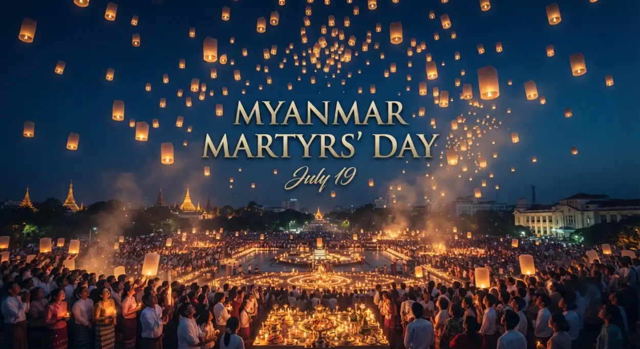 Free Download Myanmar Martyrs Day Stock Image - High Quality Myanmar Martyrs Day 2026 Image