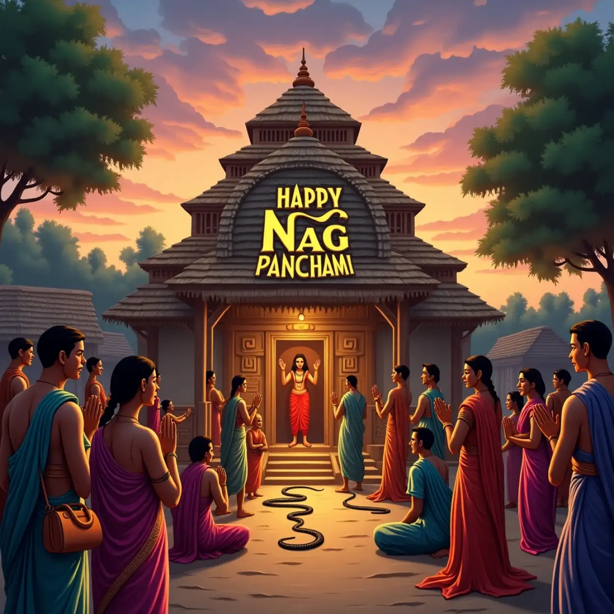 Free Download Nag Panchami Celebration In India Images - High Quality Happy Nag Panchami Background