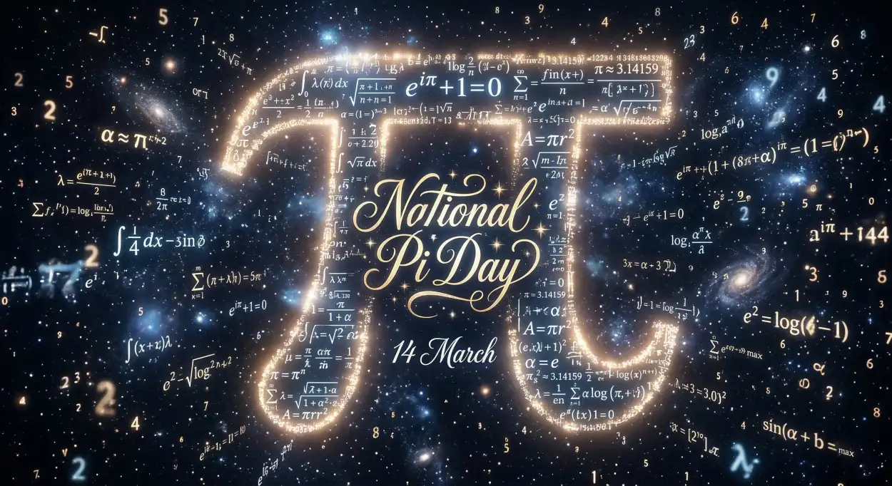 Free Download National Pi Day Math Theme Poster - High Quality National Pi Day Image